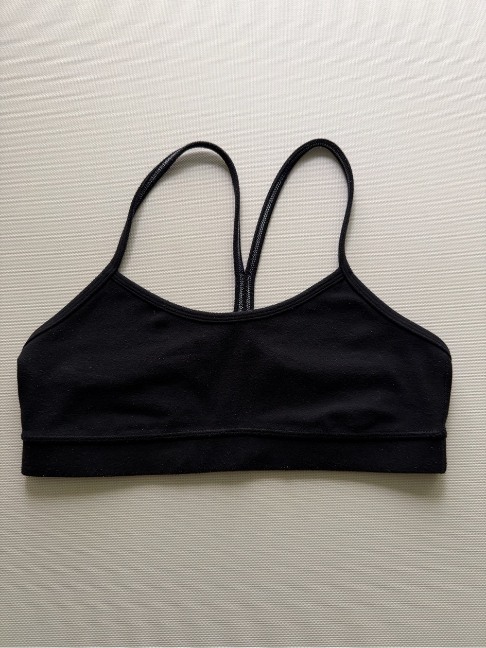 lululemon athletica Black Thin-Strap Sports Bra